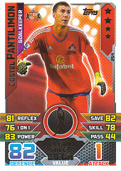 Costel Pantilimon Sunderland 2015/16 Topps Match Attax #254